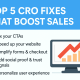 CRO fixes that boost sales